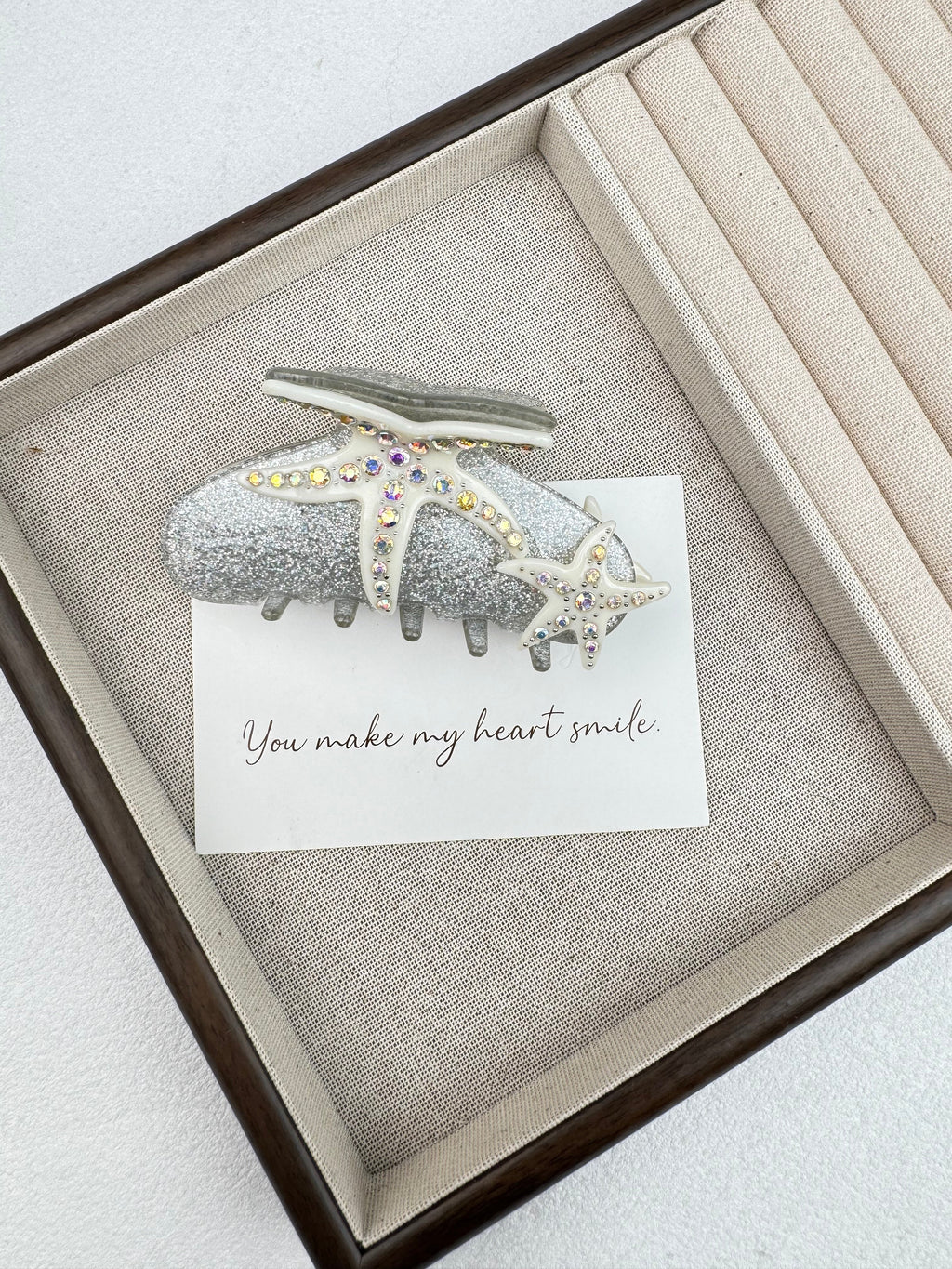 Starfish Crystal Acrylic Hair Clip L4999