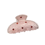 Heart Crystal Acrylic Hair Clip L5001