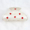 Heart Crystal Acrylic Hair Clip L5001