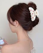 Heart Crystal Acrylic Hair Clip L5001