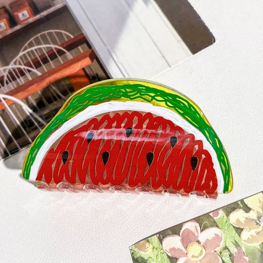 Watermelon Acrylic Hair Clip L5018