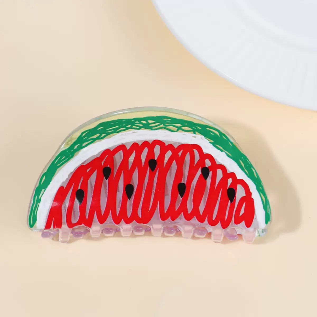 Watermelon Acrylic Hair Clip L5018
