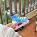 Ice Skate Acrylic Hair Clip L5024
