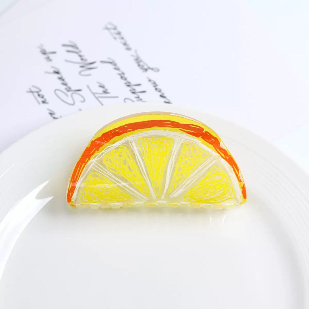 Orange Acrylic Hair Clip L5028