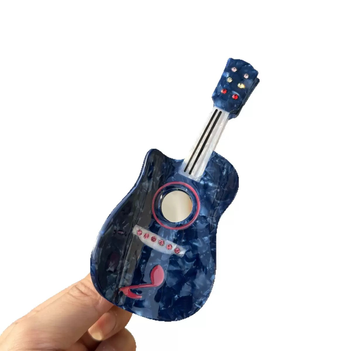 Guitar Acrylic Hair Clip L5030
