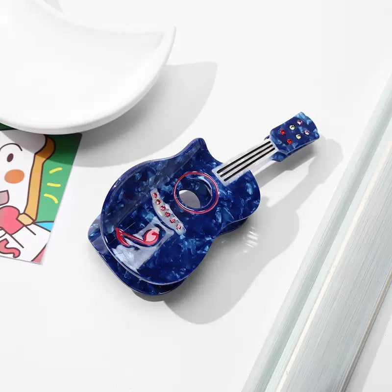 Guitar Acrylic Hair Clip L5030