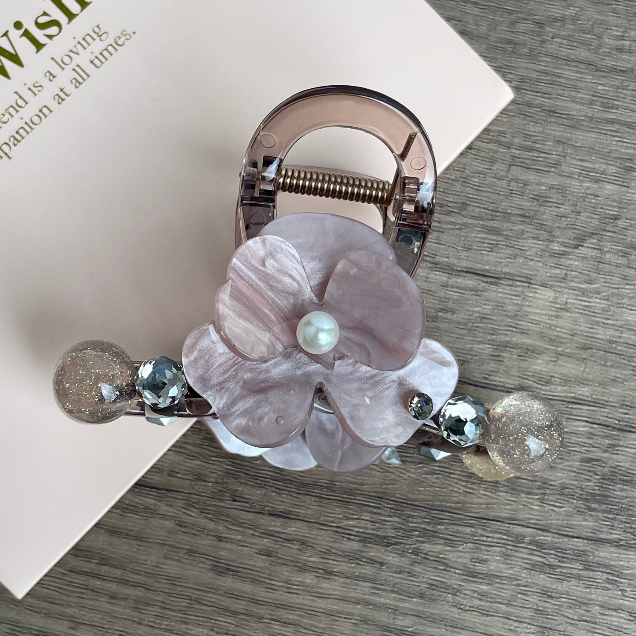 Flower Acrylic Hair Clip L5063