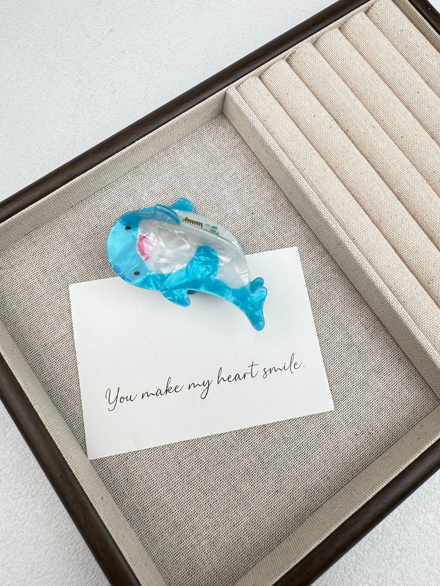 Dolphin Acrylic Hair Clip L5132