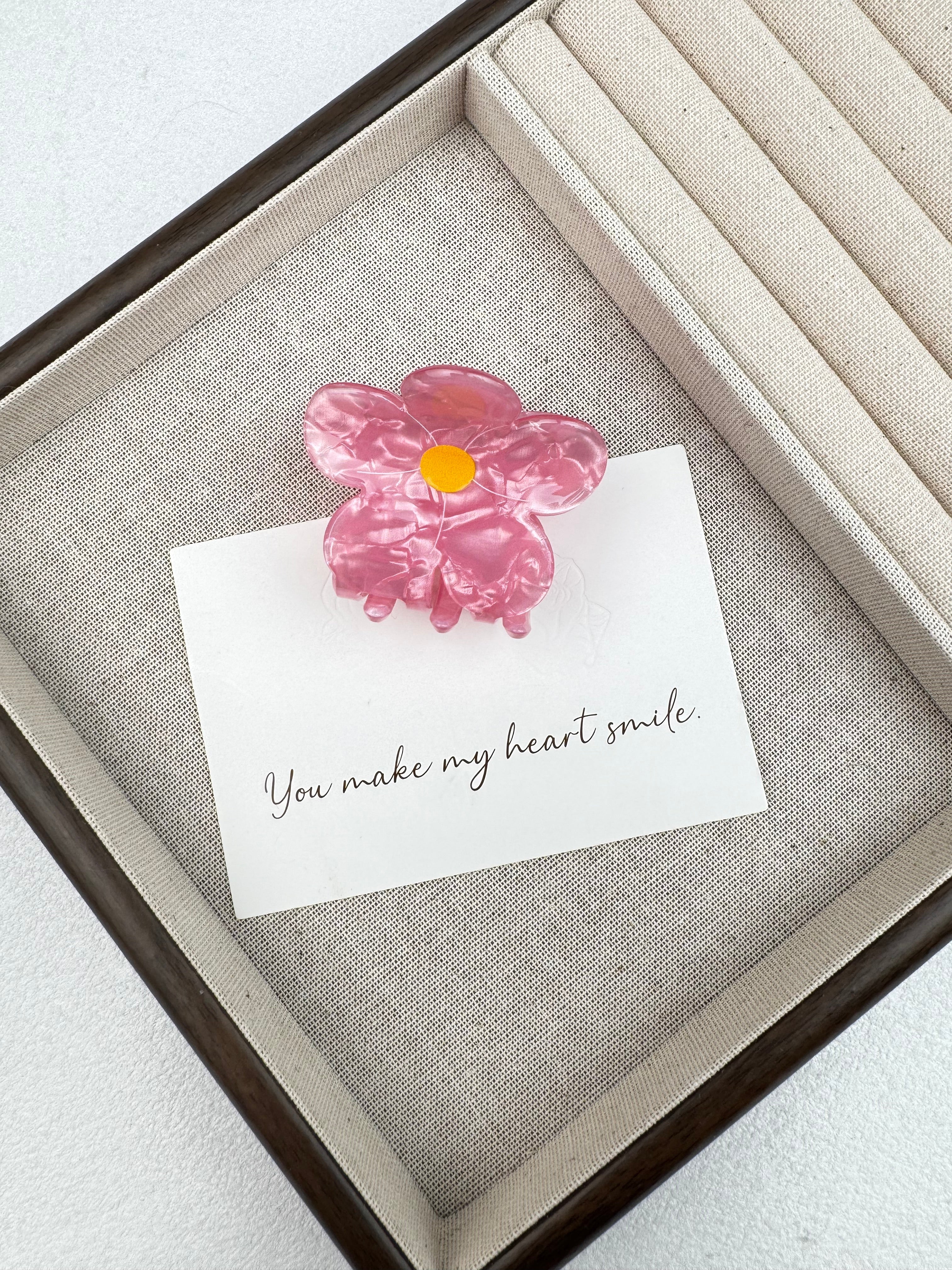 Flower Acrylic Hair Clip L5142