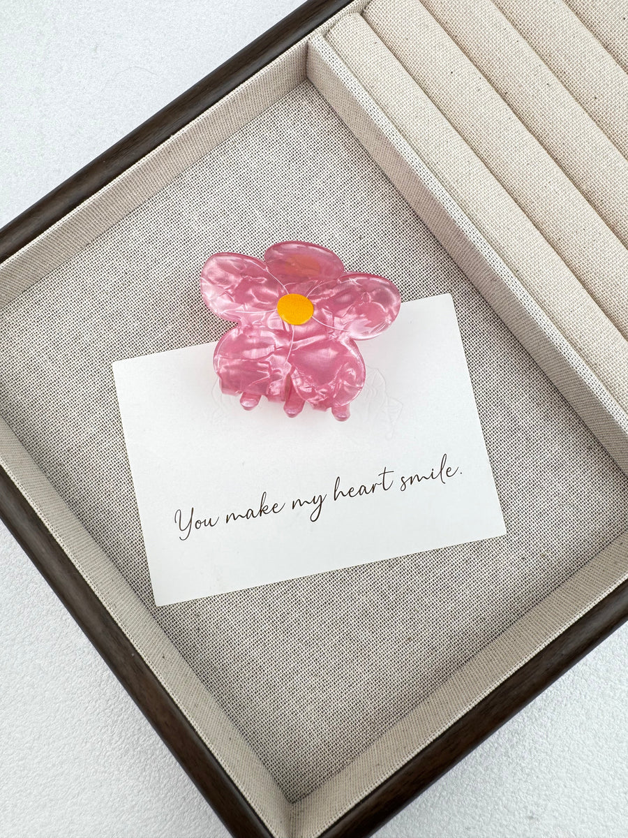 Flower Acrylic Hair Clip L5142