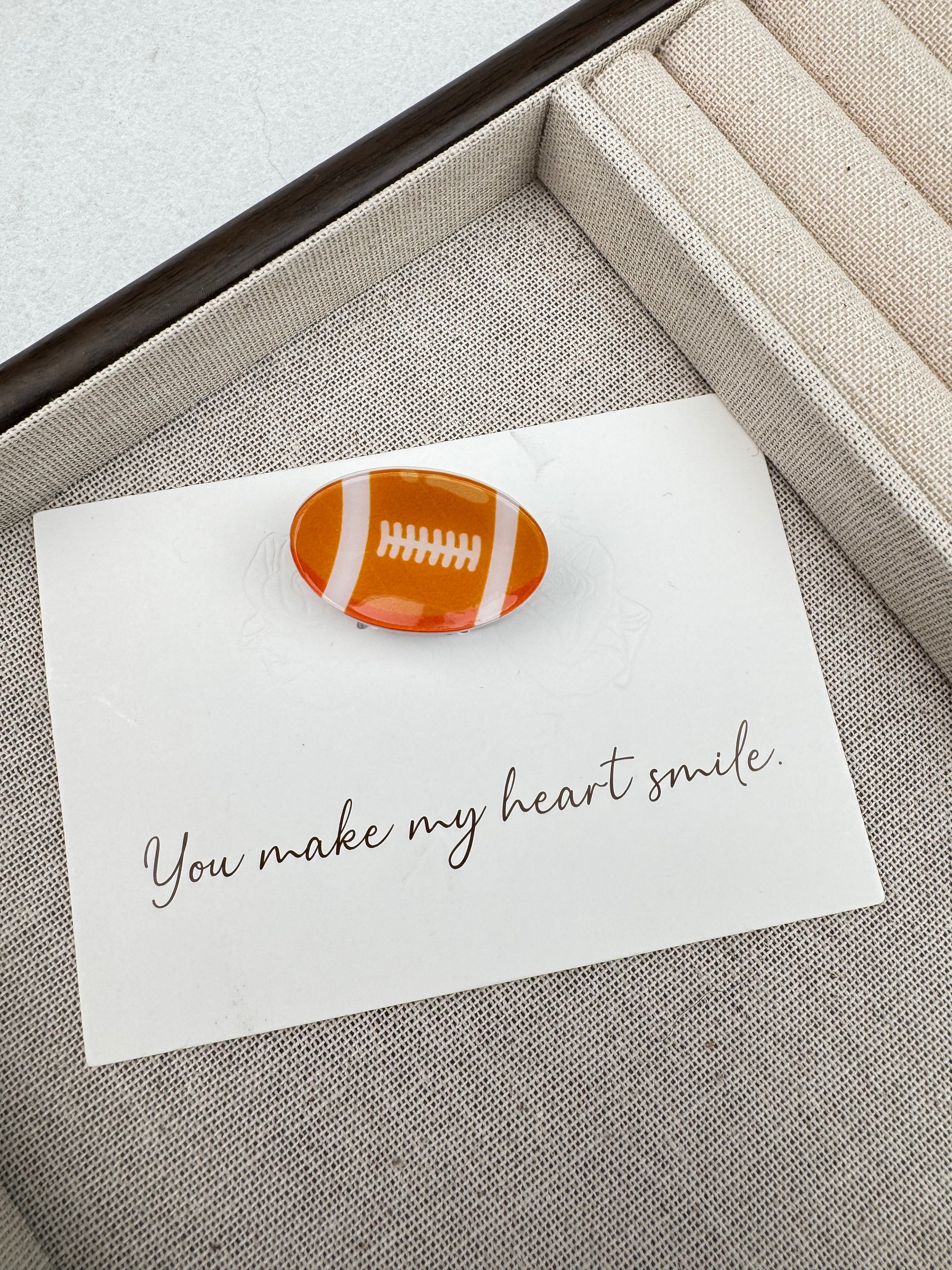 Football Hair Clip L5160