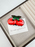 Cherry Acrylic Hair Clip L5164