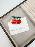 Cherry Acrylic Hair Clip L5166