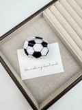 Football Acrylic Hair Clip L5169