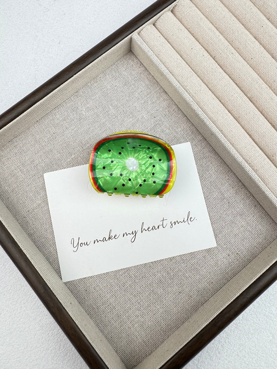 Kiwi Fruit Acrylic Hair Clip L5173