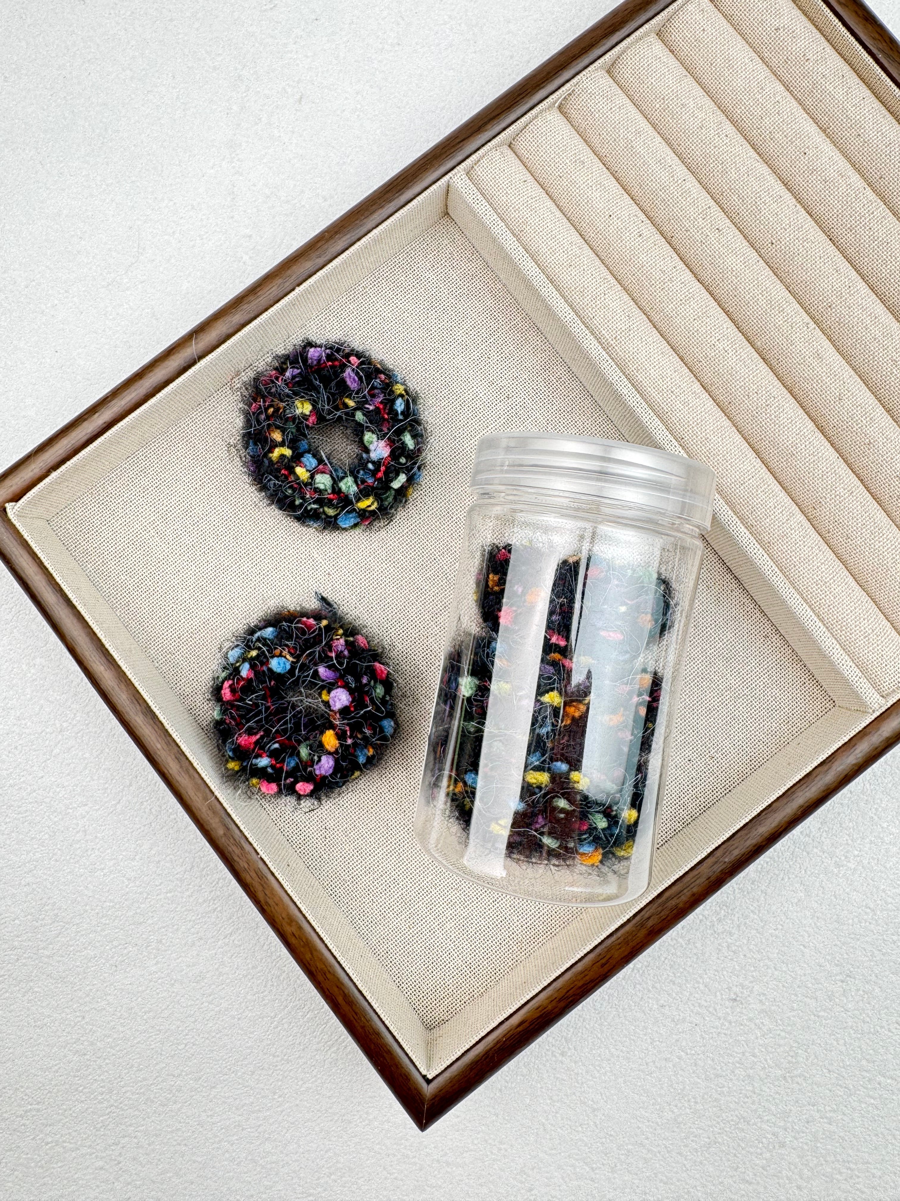 Wool felt Colorful Hair Ties L5183-Set