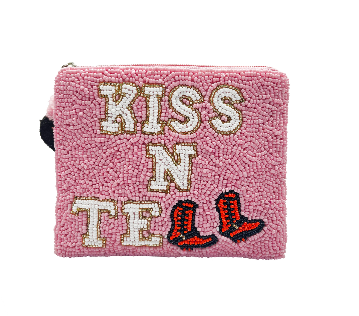 Kiss N Tell Beaded Pouch LAC-CP-1165