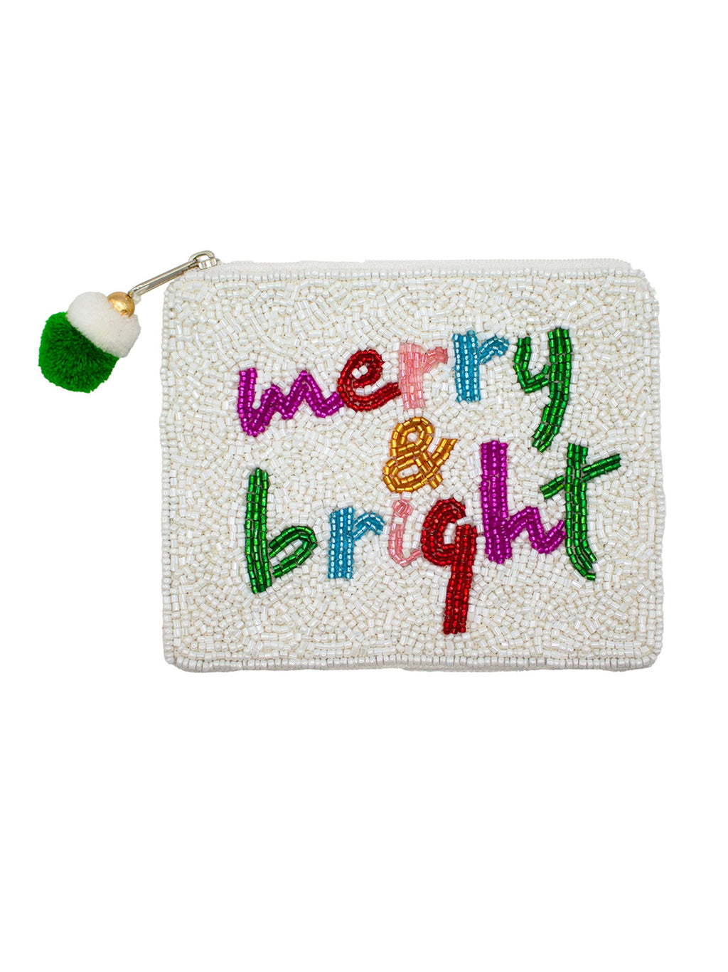 Merry & Bright Beaded Pouch LAC-CP-1451