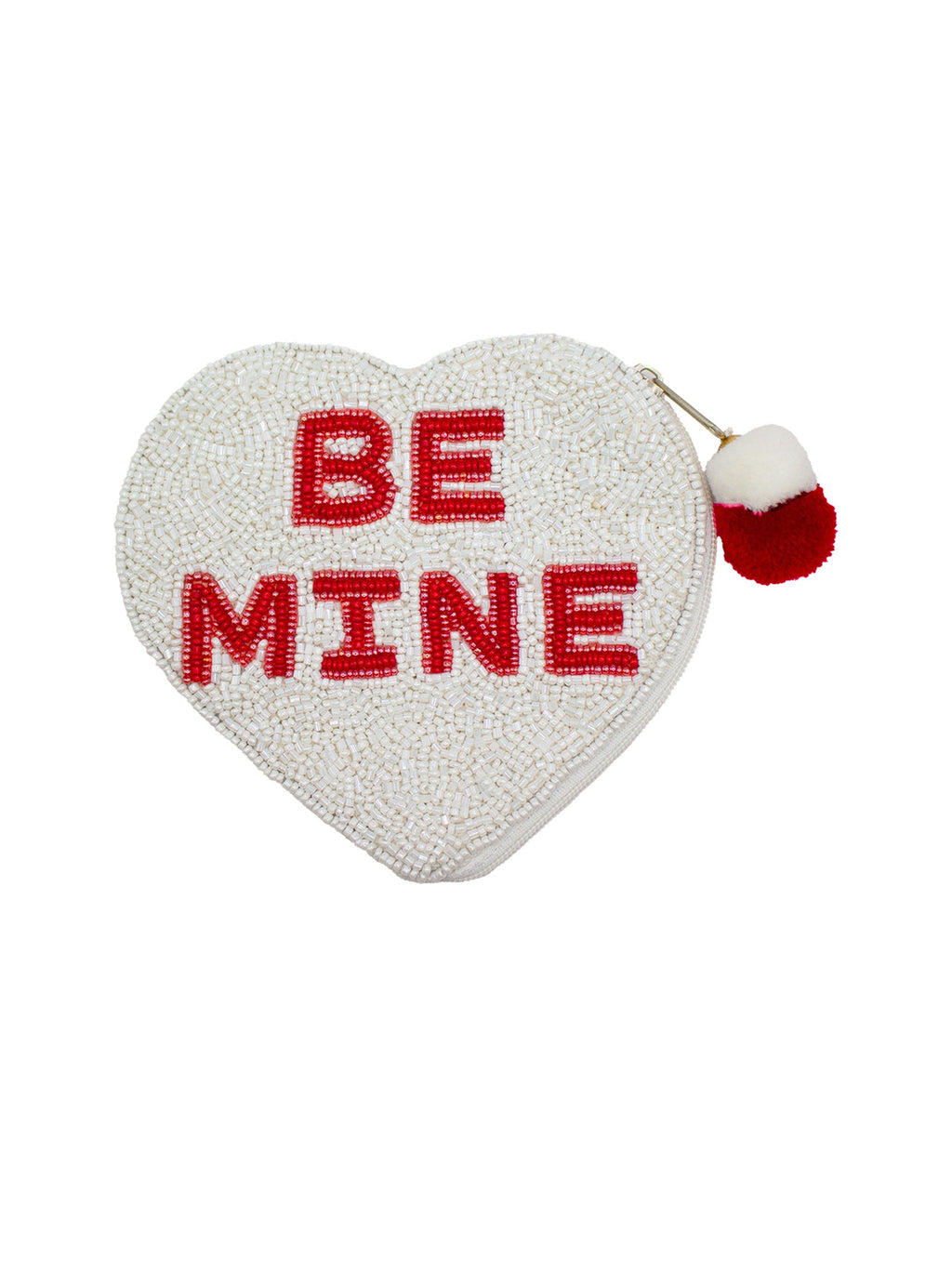 Be Mine Heart Beaded Pouch LAC-CP-1457