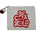 Hey Good Lookin Beaded Pouch LAC-CP-1458