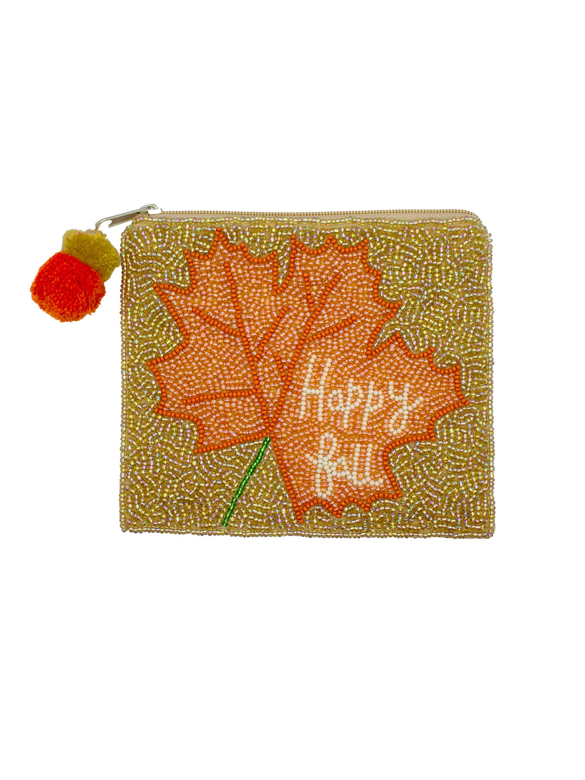 Happy Fall Beaded  Pouch LAC-CP-1465