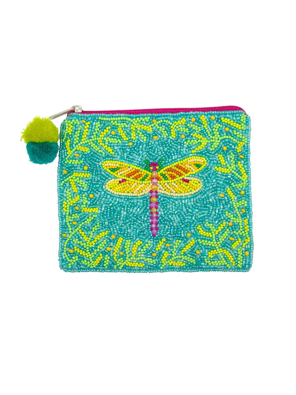 Dragonfly Beaded Pouch LAC-CP-1466