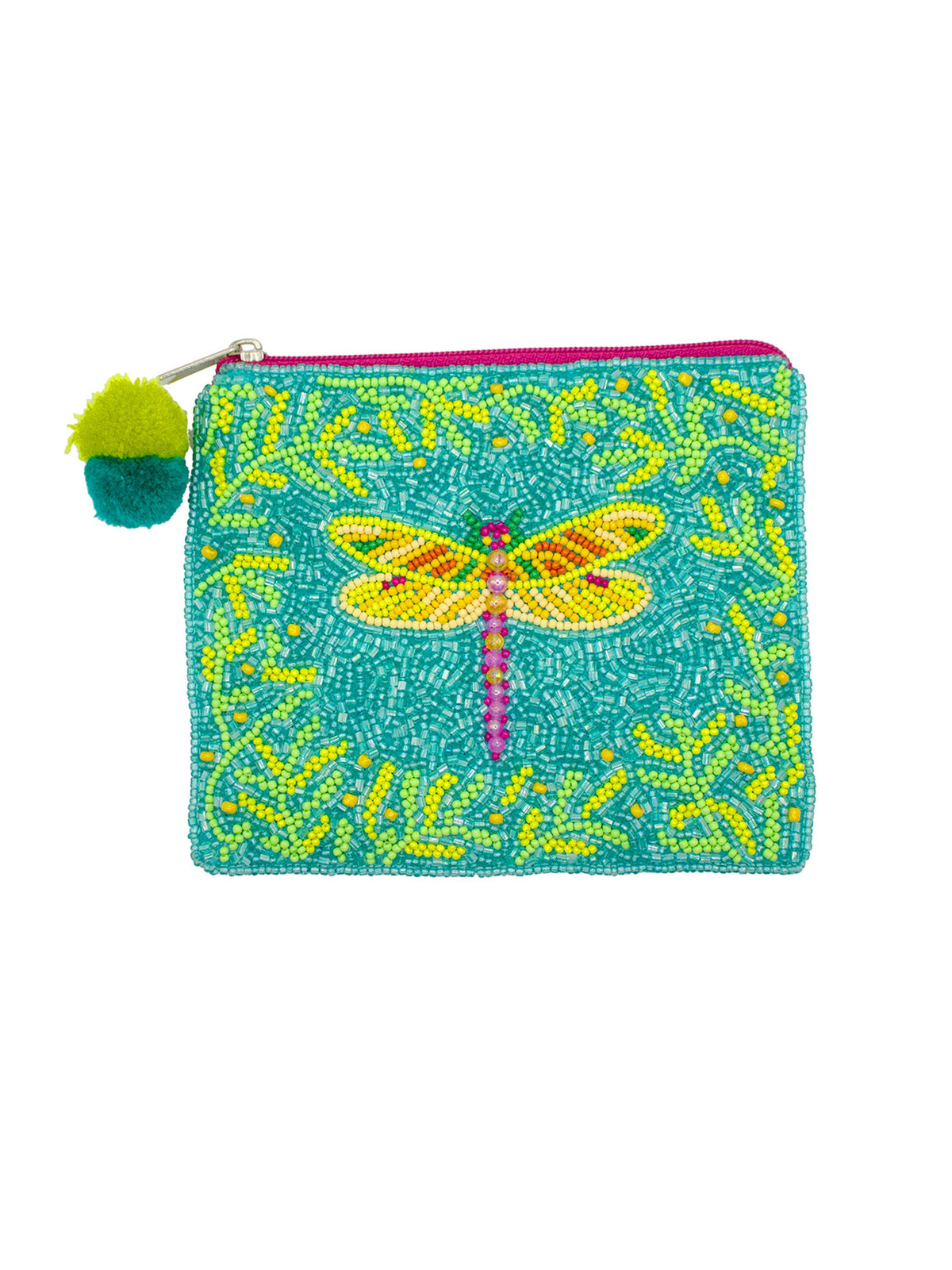 Dragonfly Beaded Pouch LAC-CP-1466