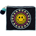 Smiley Face Beaded Pouch LAC-CP-1528