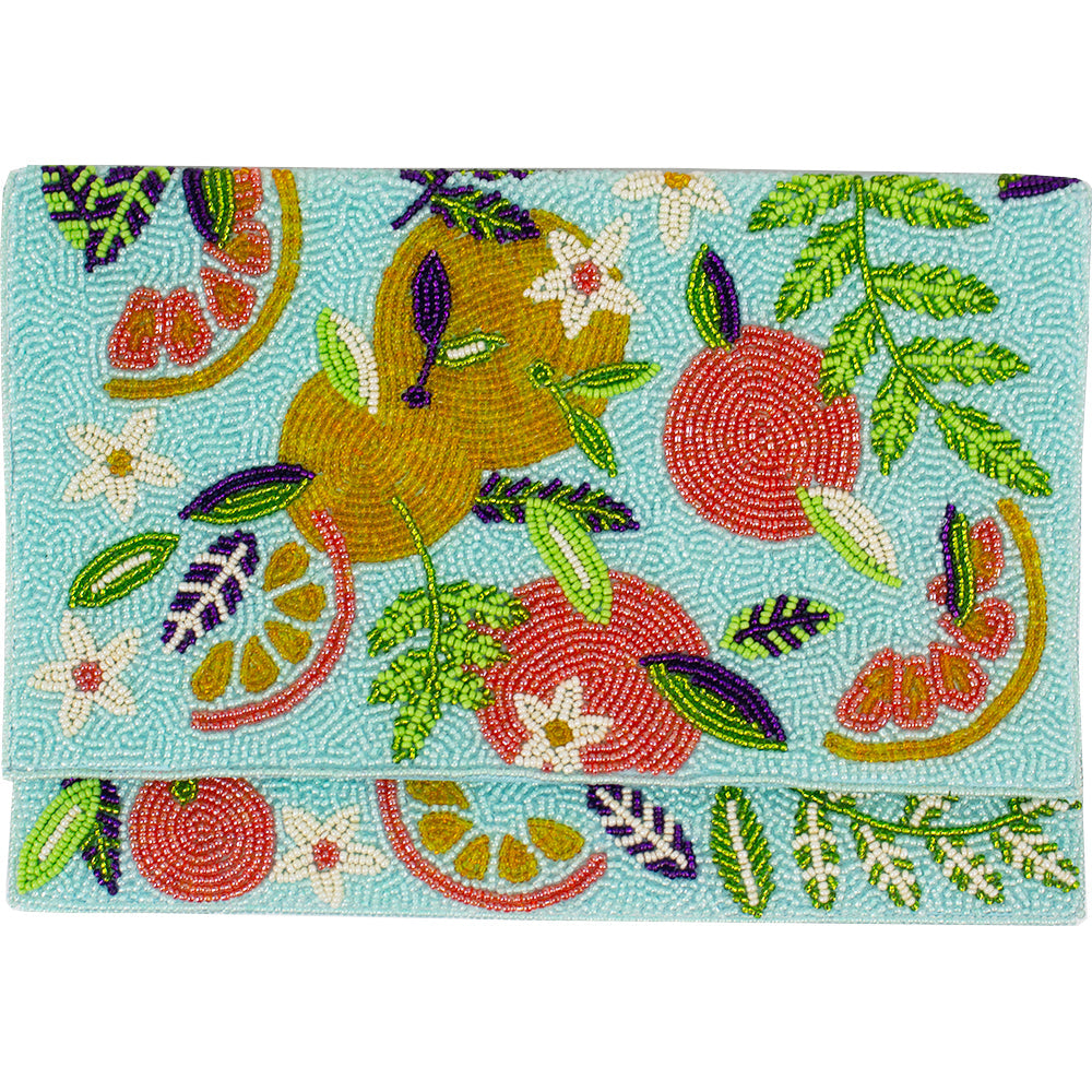 Double Sided Citrus Fruit Artist Series Clutch LAC-JB-008