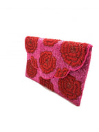 Rose Beaded Clutch LAC-SS-191