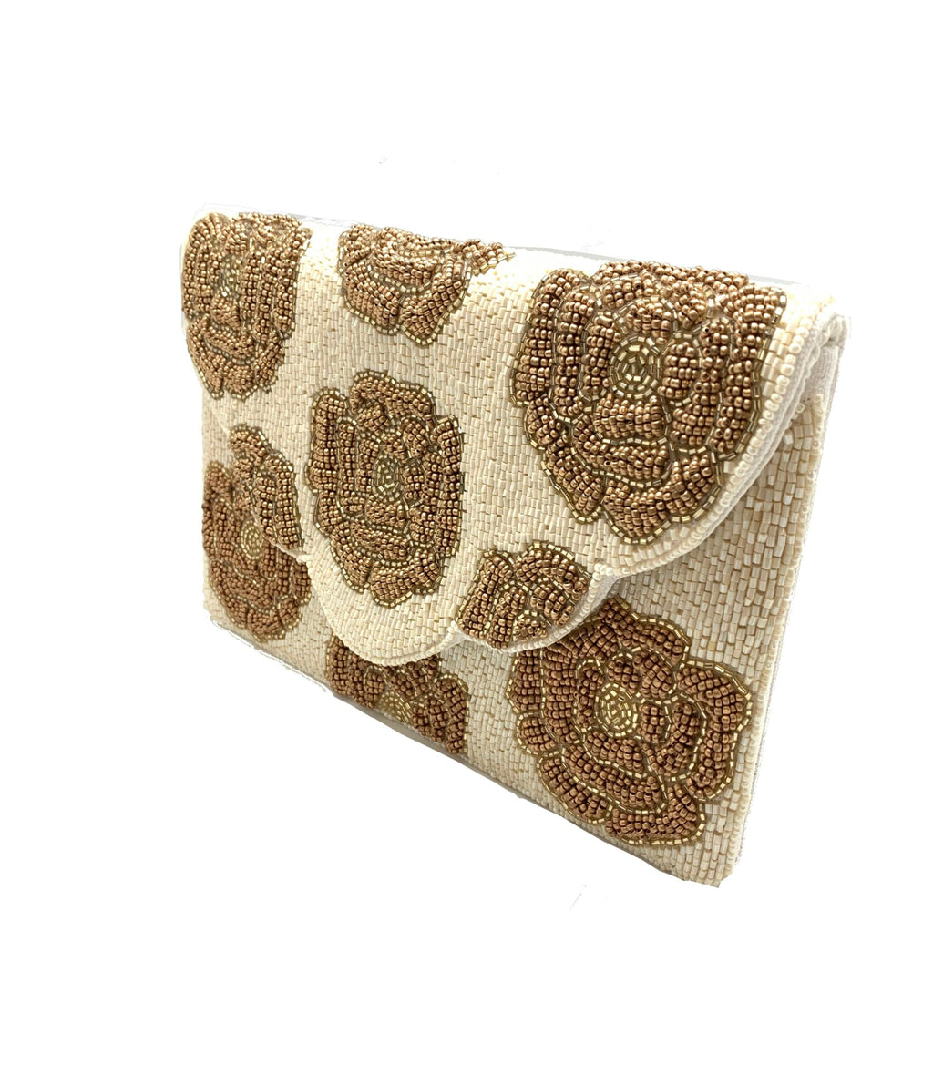 Rose Beaded Clutch LAC-SS-191
