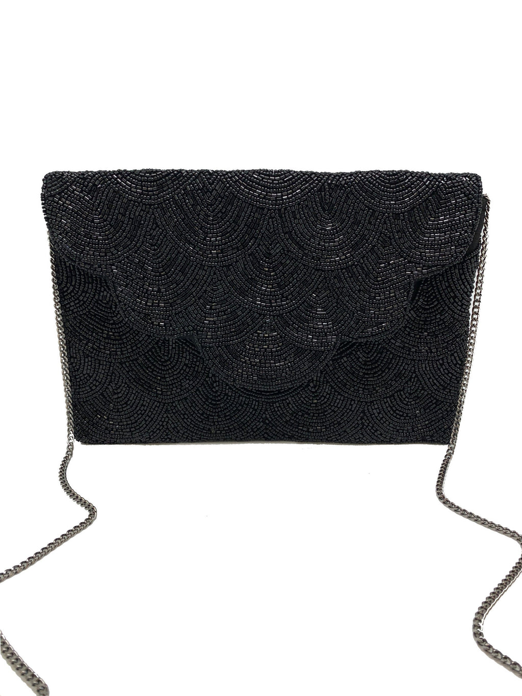 Scalloped Beaded Clutch LAC-SS-412