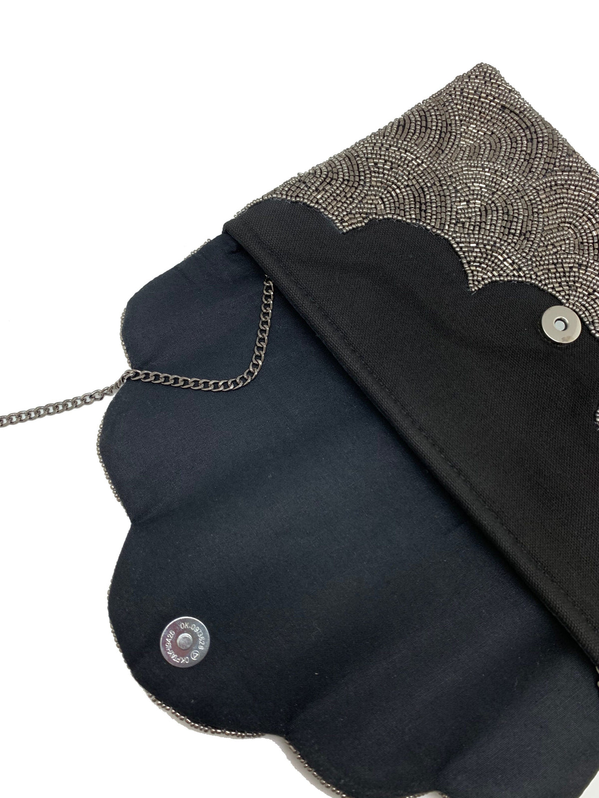 Scalloped Beaded Clutch LAC-SS-412