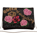 Queen of Everything Beaded Clutch LAC-SS-631