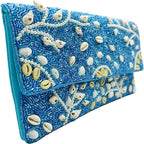 Ocean Seashell Beaded Clutch LAC-SS-792