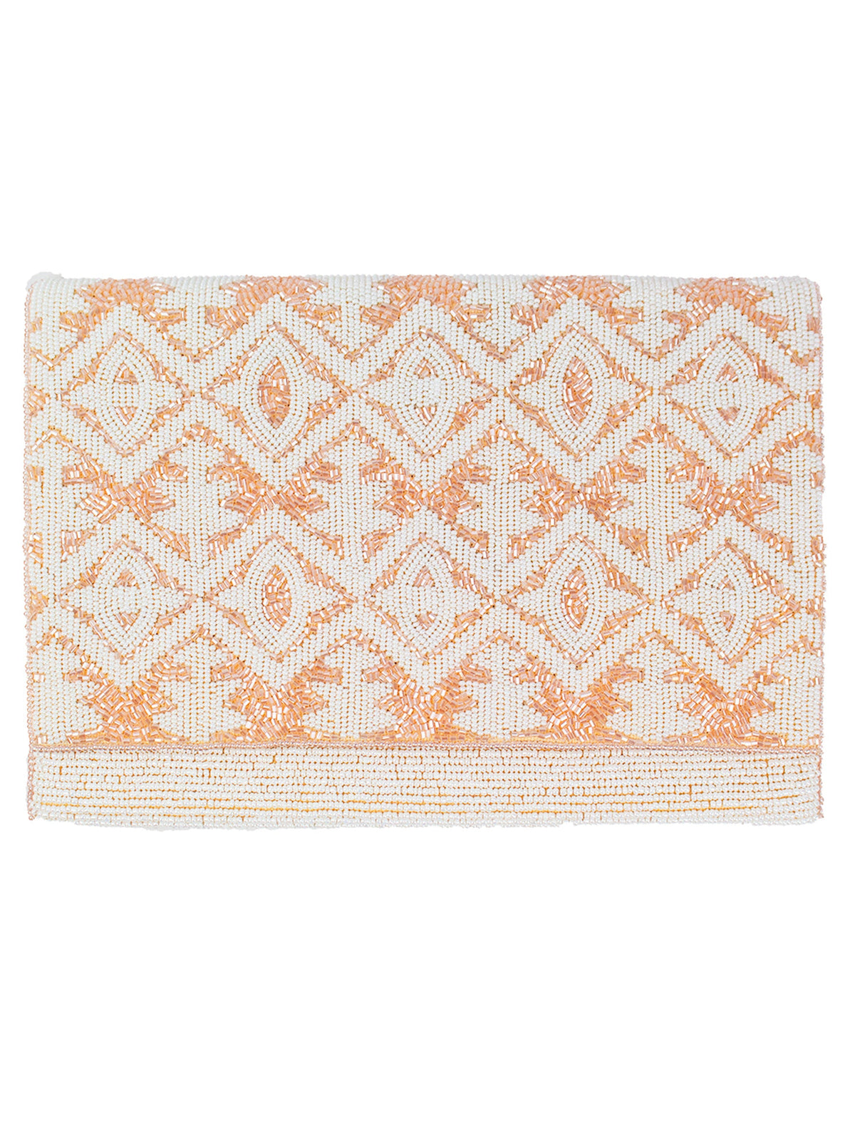 Double Sided Peach Cream Clutch LAC-SS-801