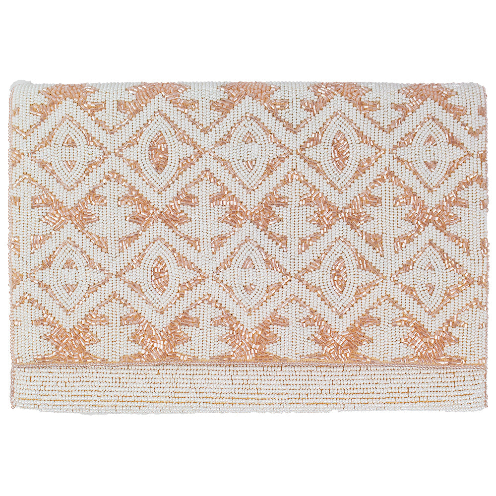 Double Sided Peach Cream Clutch LAC-SS-801