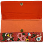 Red Flower Beaded Clutch LAC-SS-815