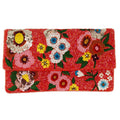 Red Flower Beaded Clutch LAC-SS-815