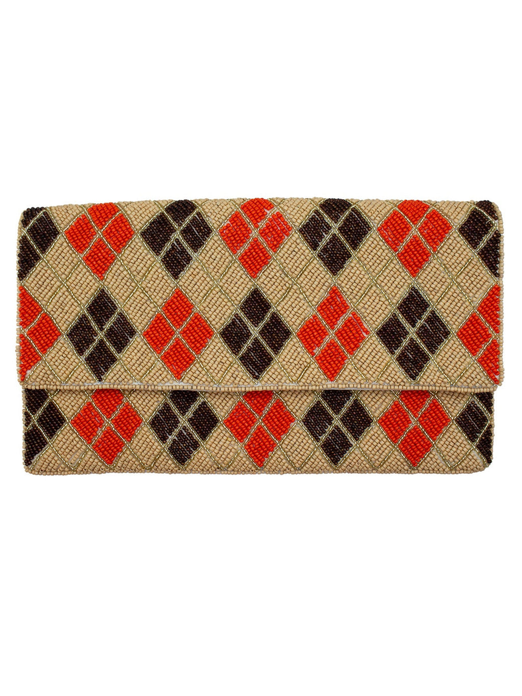 Argyle Beaded Clutch LAC-SS-851