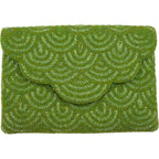 Pear Scallop Beaded Clutch LAC-SS-856