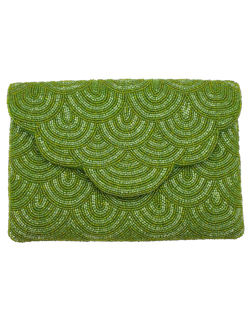 Pear Scallop Beaded Clutch LAC-SS-856