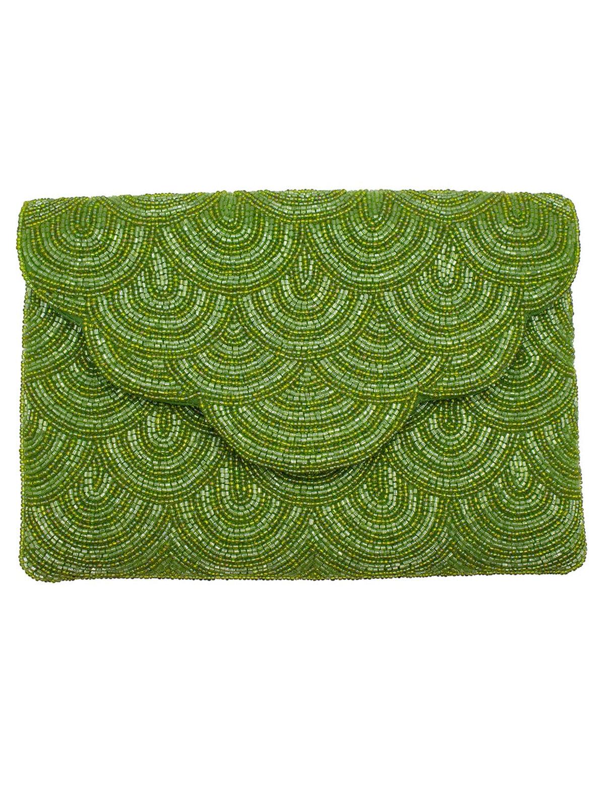 Pear Scallop Beaded Clutch LAC-SS-856