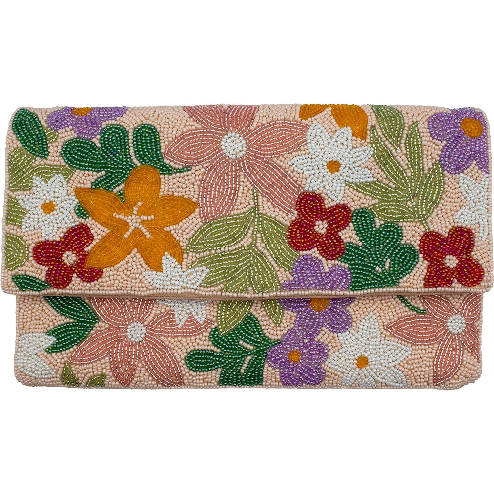 Floral Bouquet Beaded Clutch LAC-SS-890