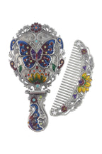 Medium Size Butterfly Metal Mirror Set M0392