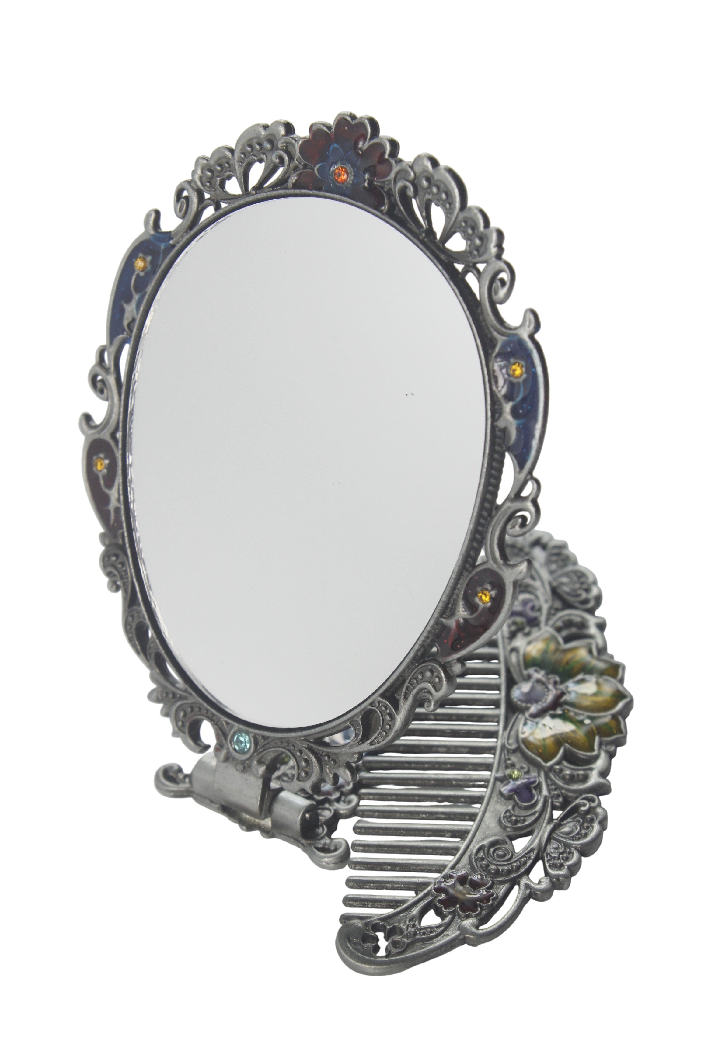 Medium Size Butterfly Metal Mirror Set M0392