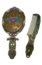 Classical Rose Metal Mirror Set M0404