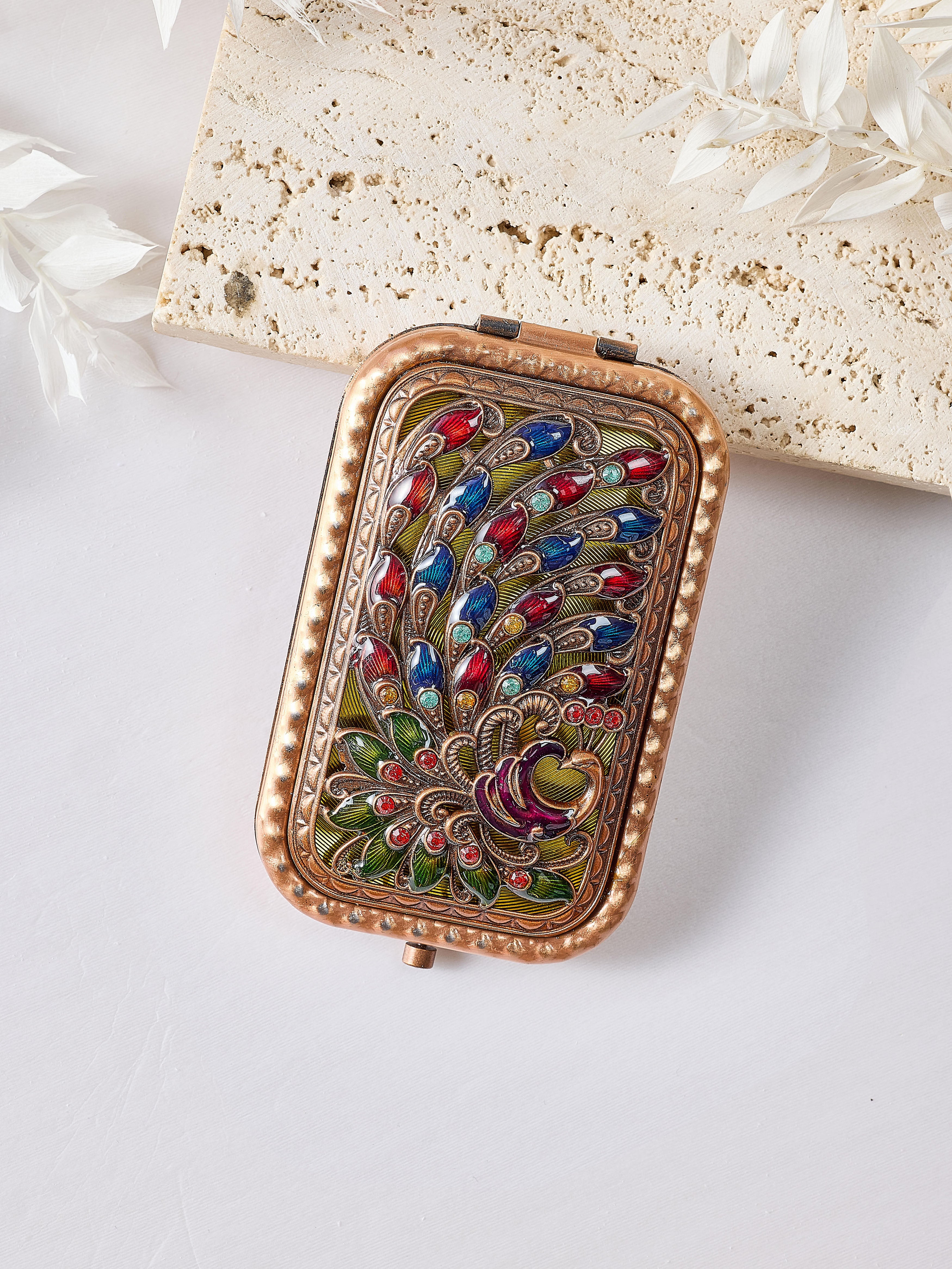 Peacock Portable Folding  Mirror M0414