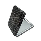 Ceramic Rhinestone Folding Makeup Mirror M0453