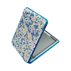 Ceramic Rhinestone Folding Makeup Mirror M0453